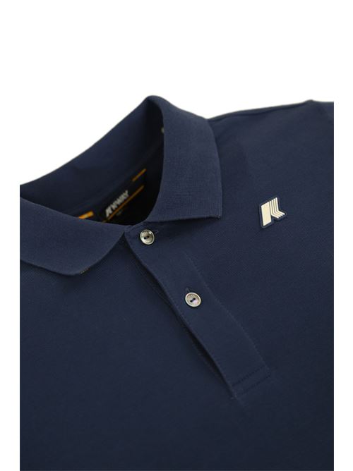 Polo Vincent Piquet in cotone Blue deep cobalt K-WAY | K 1125BW867